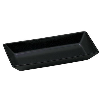 【アウトレット品】ＳＱＡ　１９.５cm長角トレー（Ｍブラック）