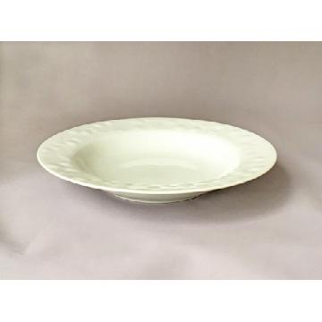 【アウトレット品】白フルーツ型入２１．５cmスープ